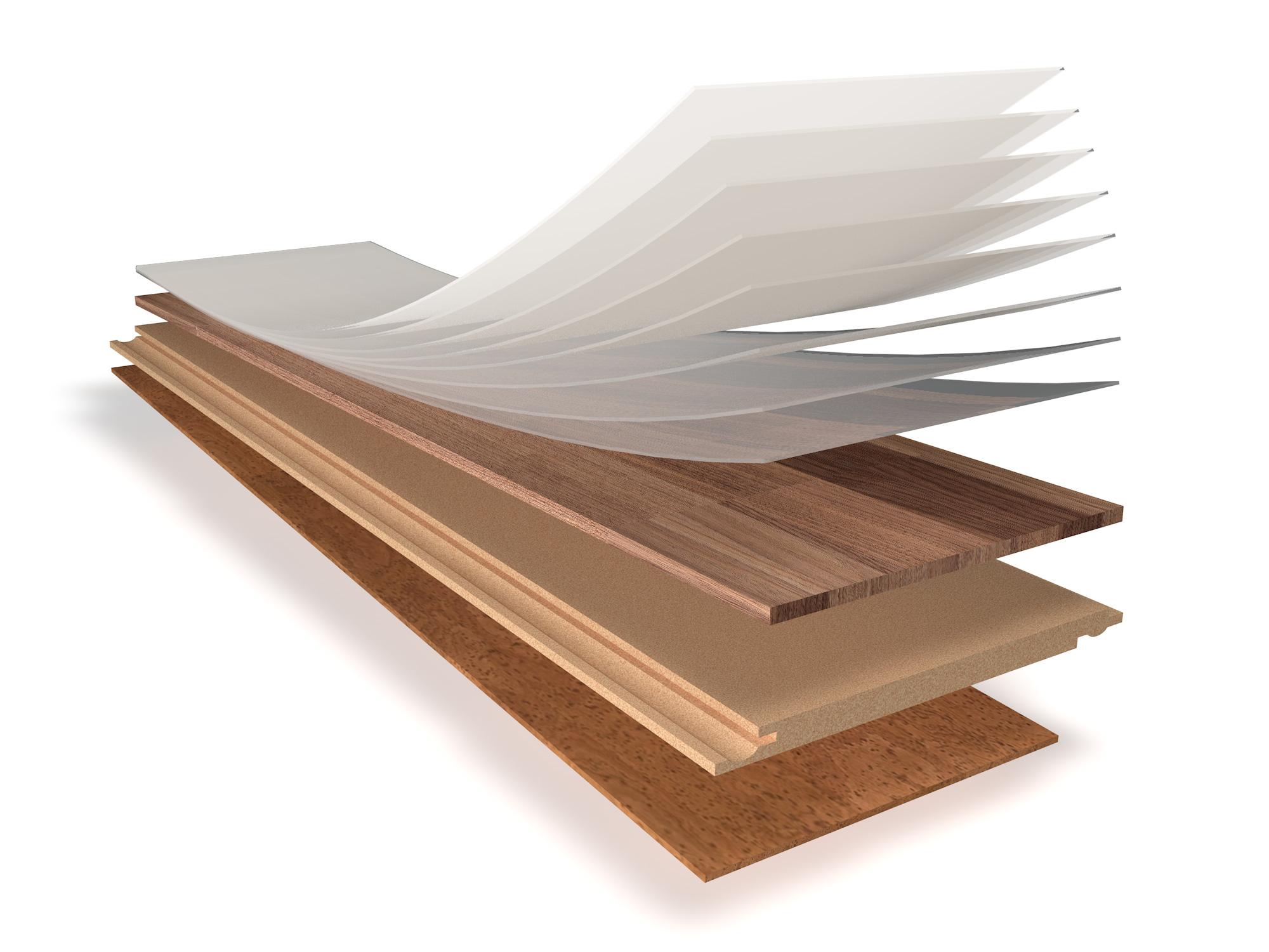 3D image of a Flexura wooden floor board